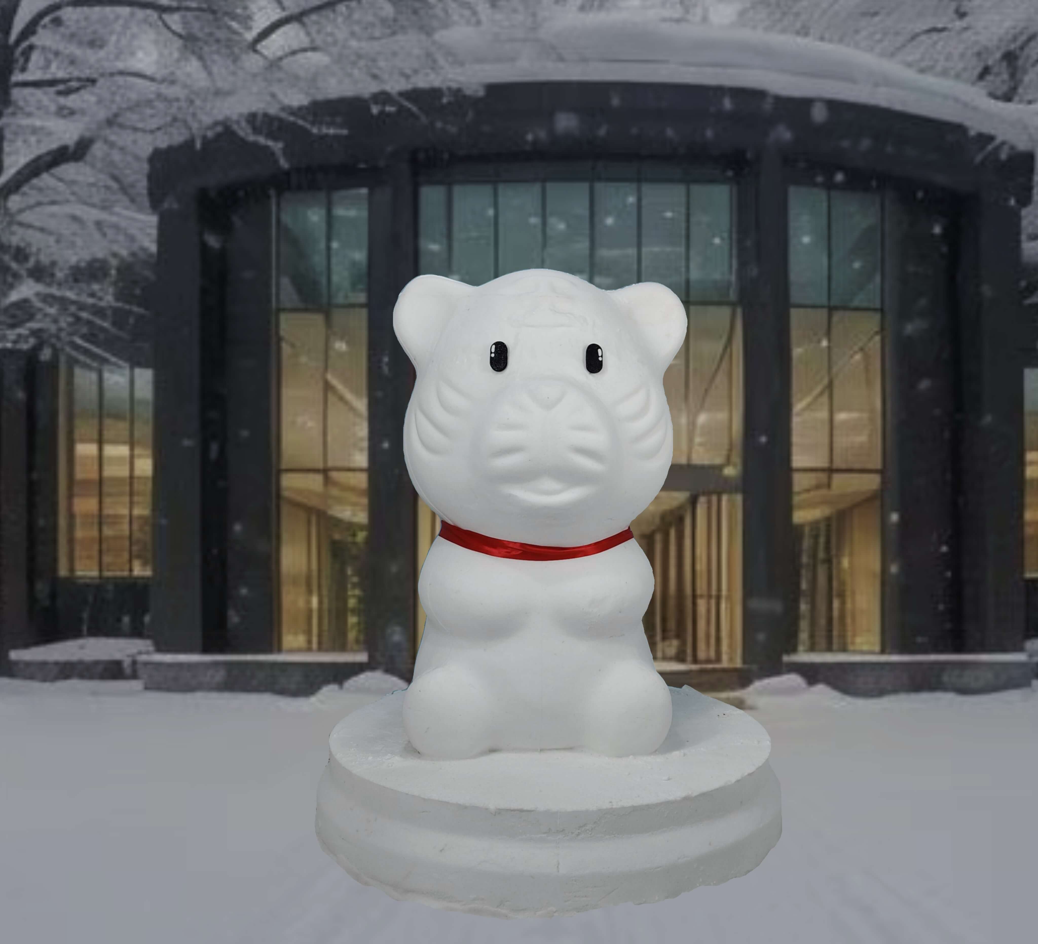 十二生肖虎造型雪人模具