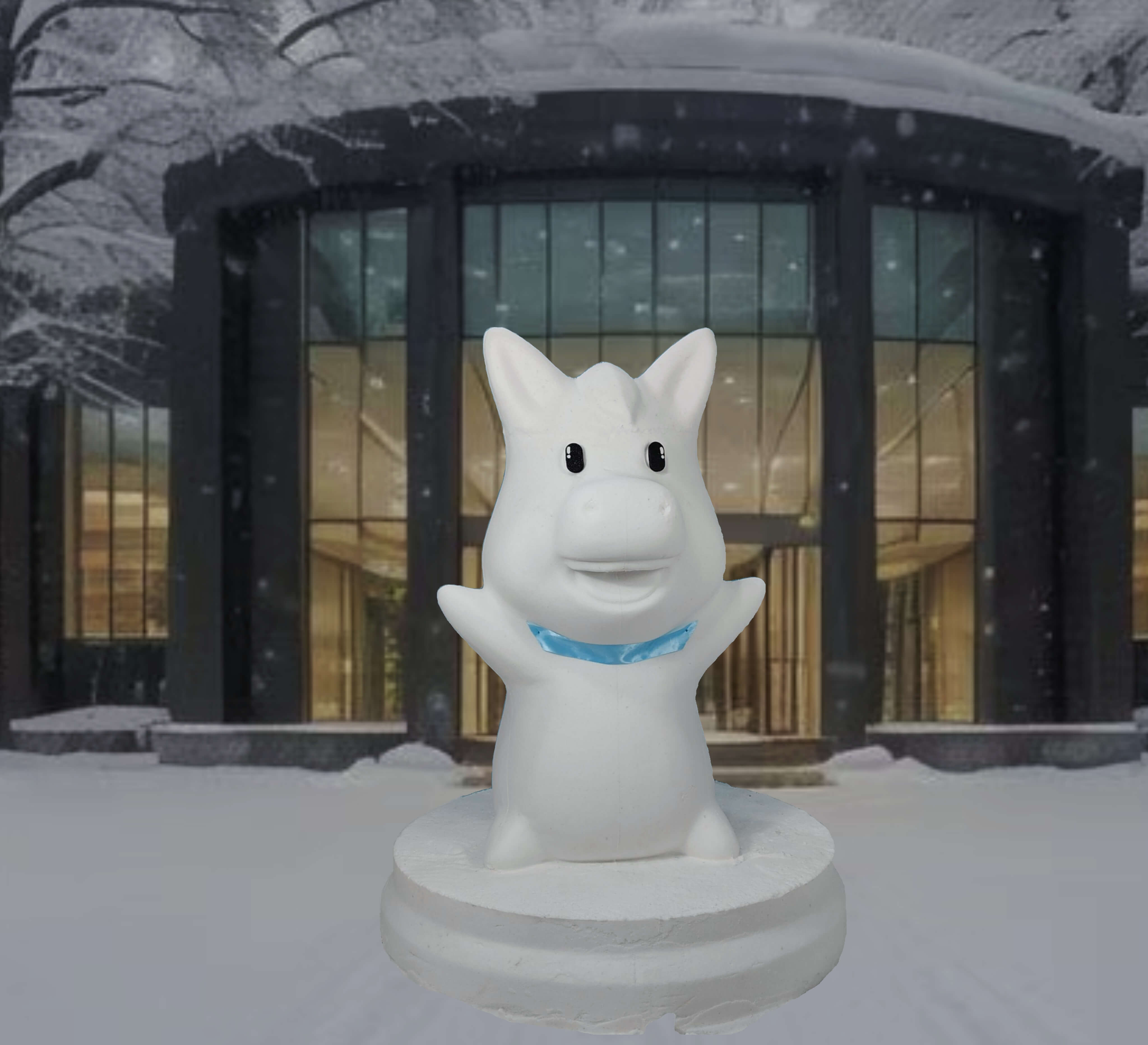 十二生肖马造型雪人模具
