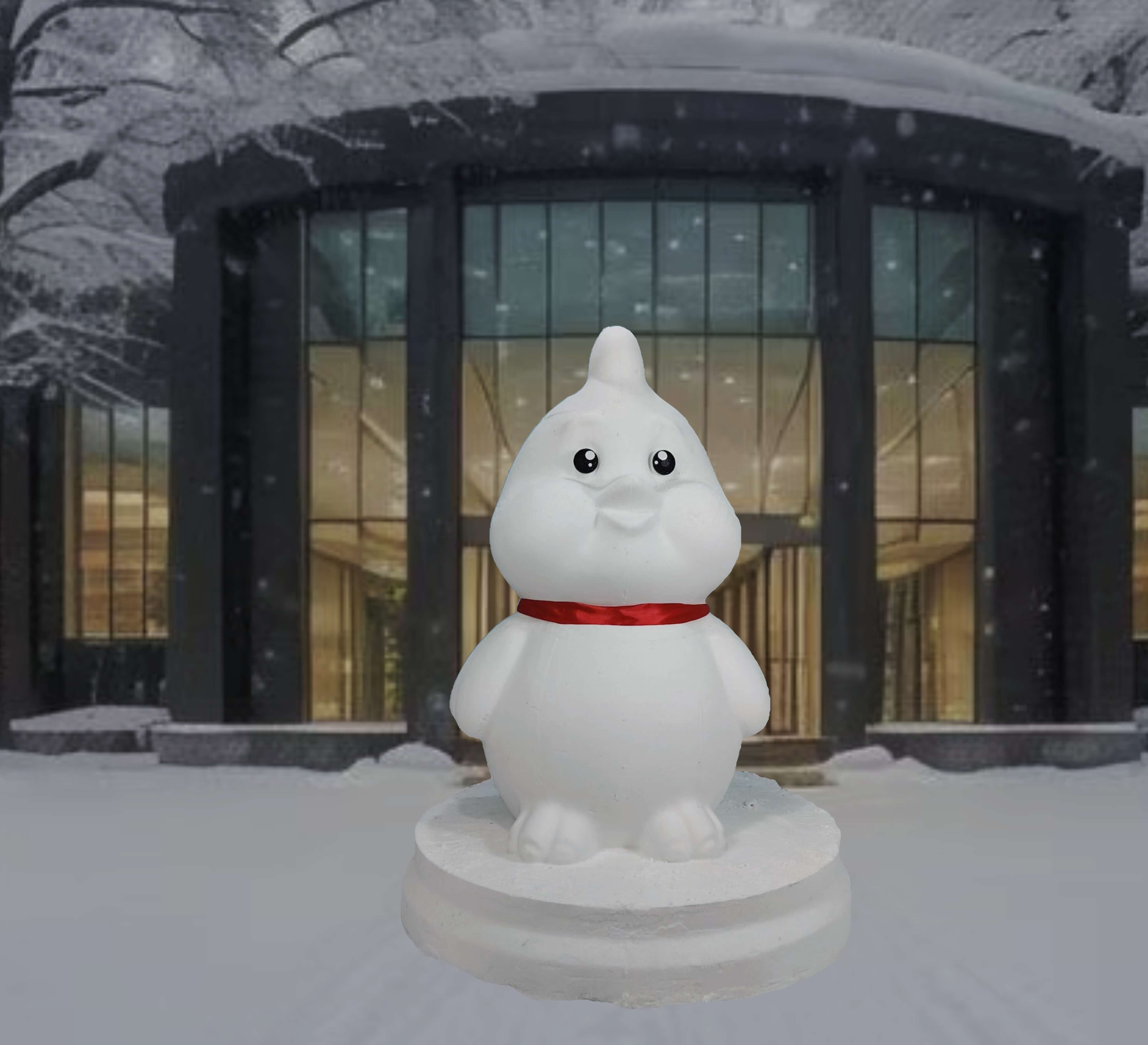十二生肖鸡造型雪人模具