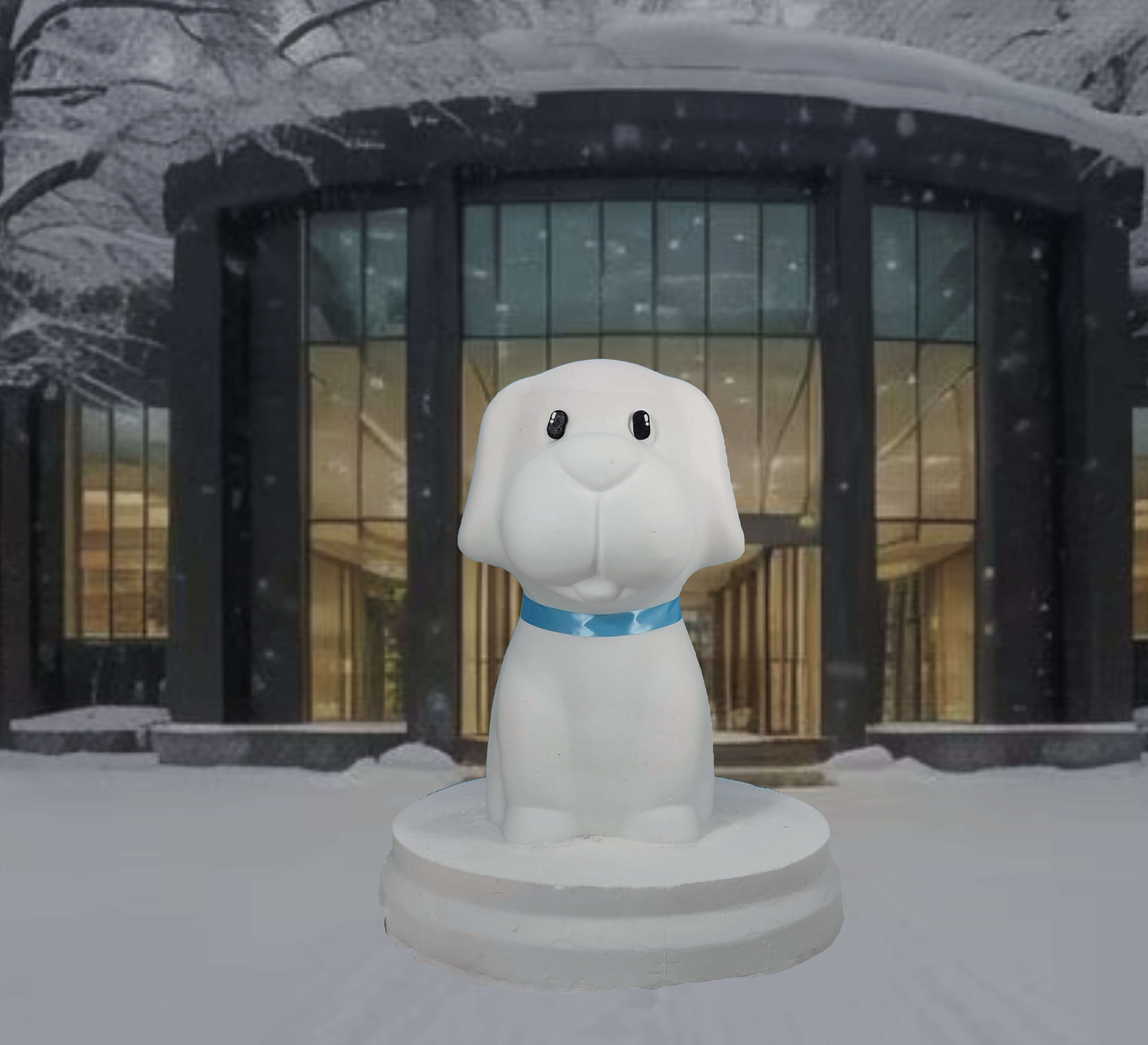 十二生肖狗造型雪人模具
