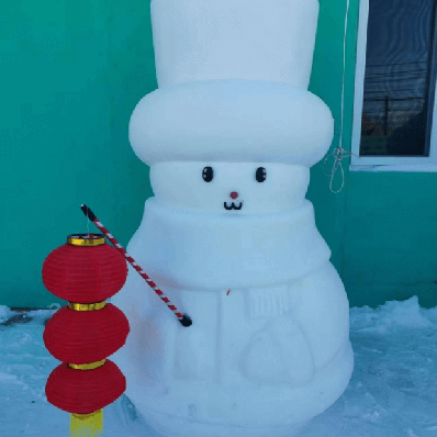 雪宝男生款雪人模具|1.7米“会打卡的雪人