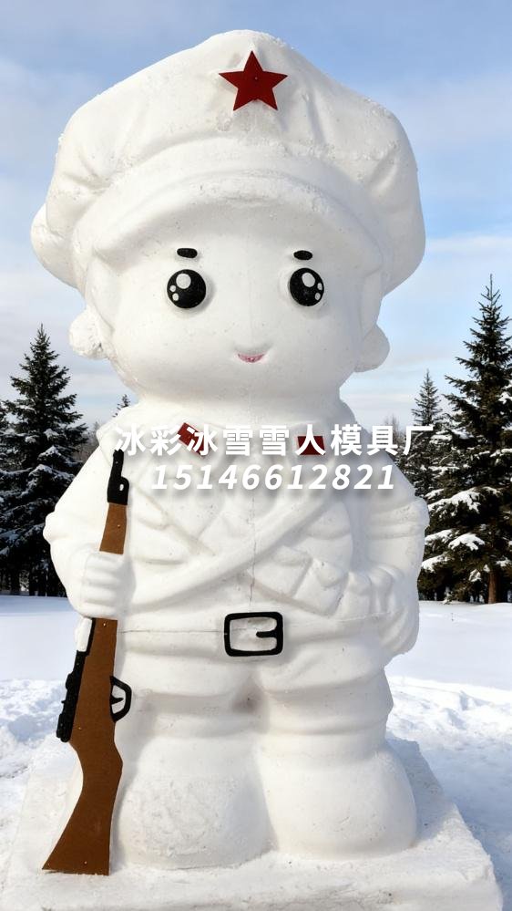 男红军款雪人模具