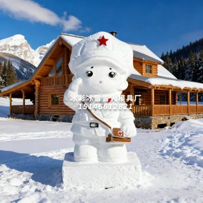 红军战士女雪人模具|景区需要批量打造“红色记